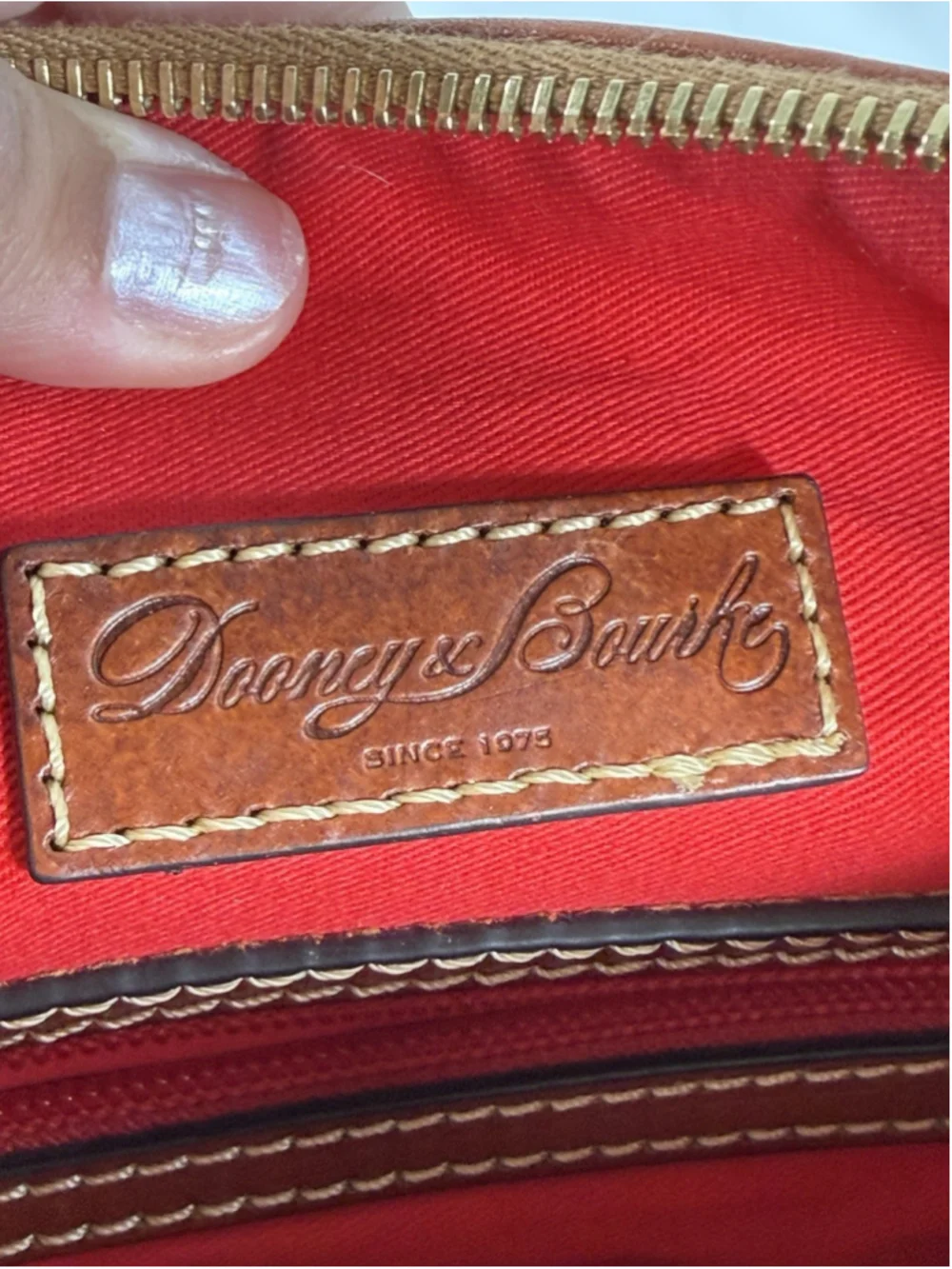 Dooney & Bourke Wexford Hobo Shoulder Bag Large Tan Pebbled Leather & Camel Brwn